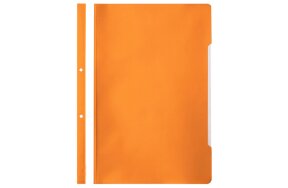 A4 CLEAR VIEW FOLDER WITH HOLES FOR FILING ORANGE SET/50
